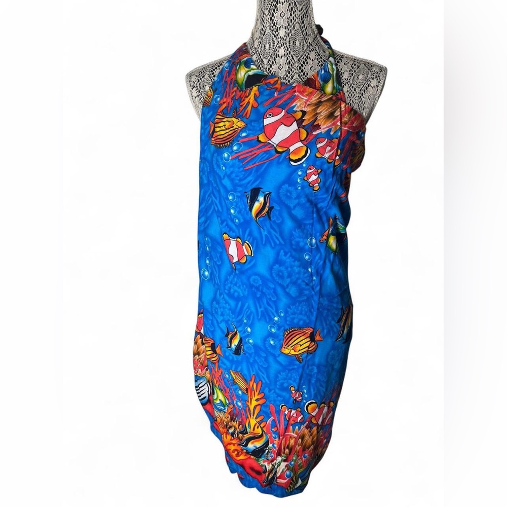 Tropical Fish Print Swim Coverup